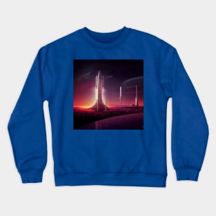 Interplanetary Spaceport Crewneck Sweatshirt